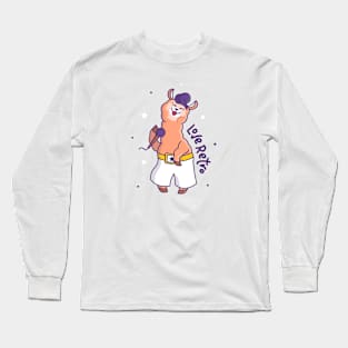 Cute Llama Love Retro Long Sleeve T-Shirt